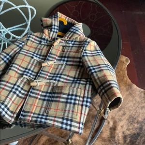 Preowned boys Burberry wool jacket